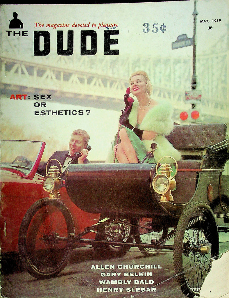 The Dude Men's Magazine Allen Churchill & Wambly Bald May 1959 121724RP