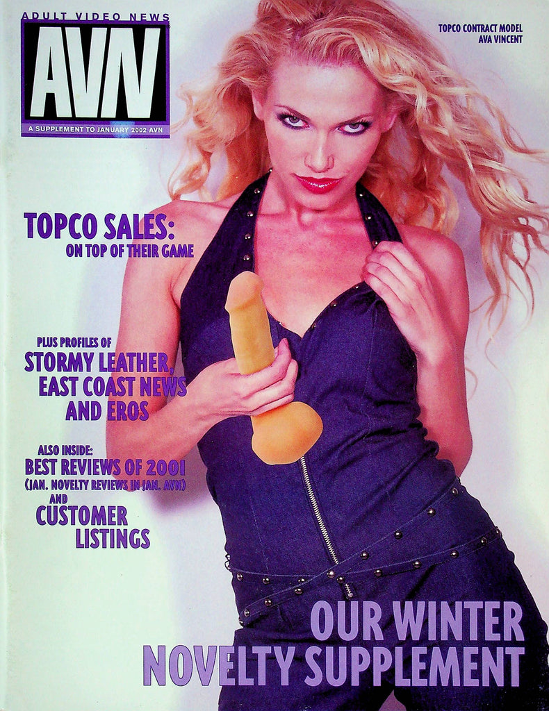 Adult Video News Magazine Topco Sales & Stormy Leather January 2002 052824RP2