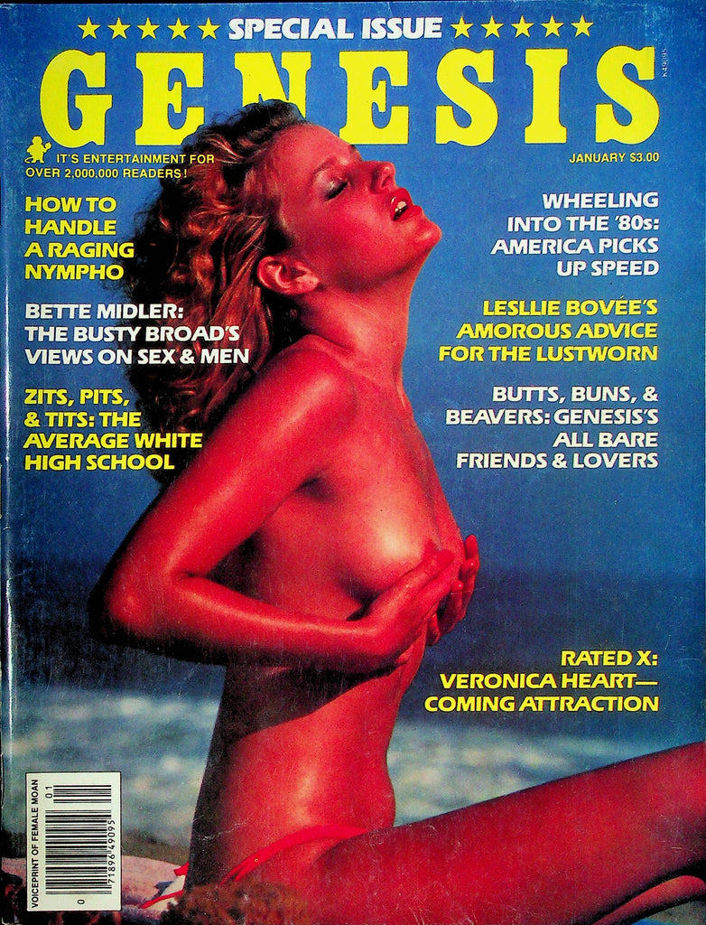 Genesis Magazine Lesllie Bovee January 1981 101824RP
