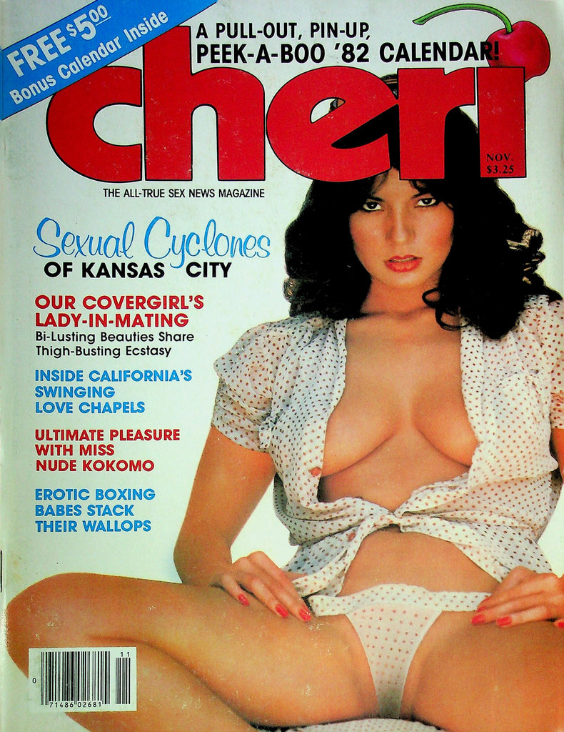 Cheri Magazine Sexual Cyclones Of Kansas City November 1981 W/Calendar 013125RP