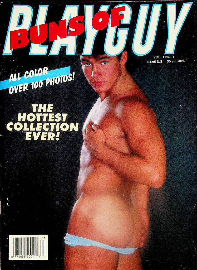 Buns Of Playguy Gay Magazine  Cover Guy Andy /  The Hottest Asses Ever!   vol.1 #1 1986     112724lm-p