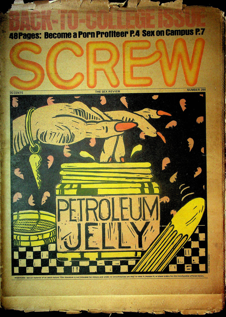 Screw Men's Newspaper Become A Porn Profiteer No.290 September 23 1974 061124OSRP