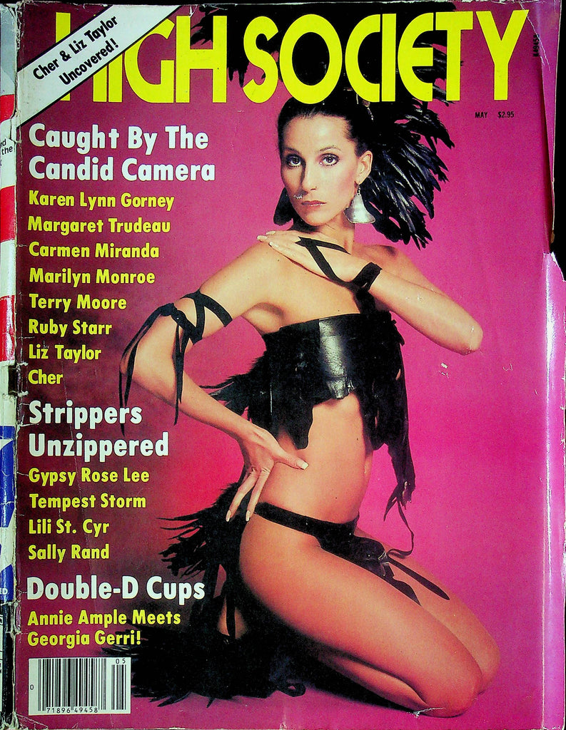 High Society Magazine Karen Lynn Gorney & Gypsy Rose Lee May 1981 092624RP