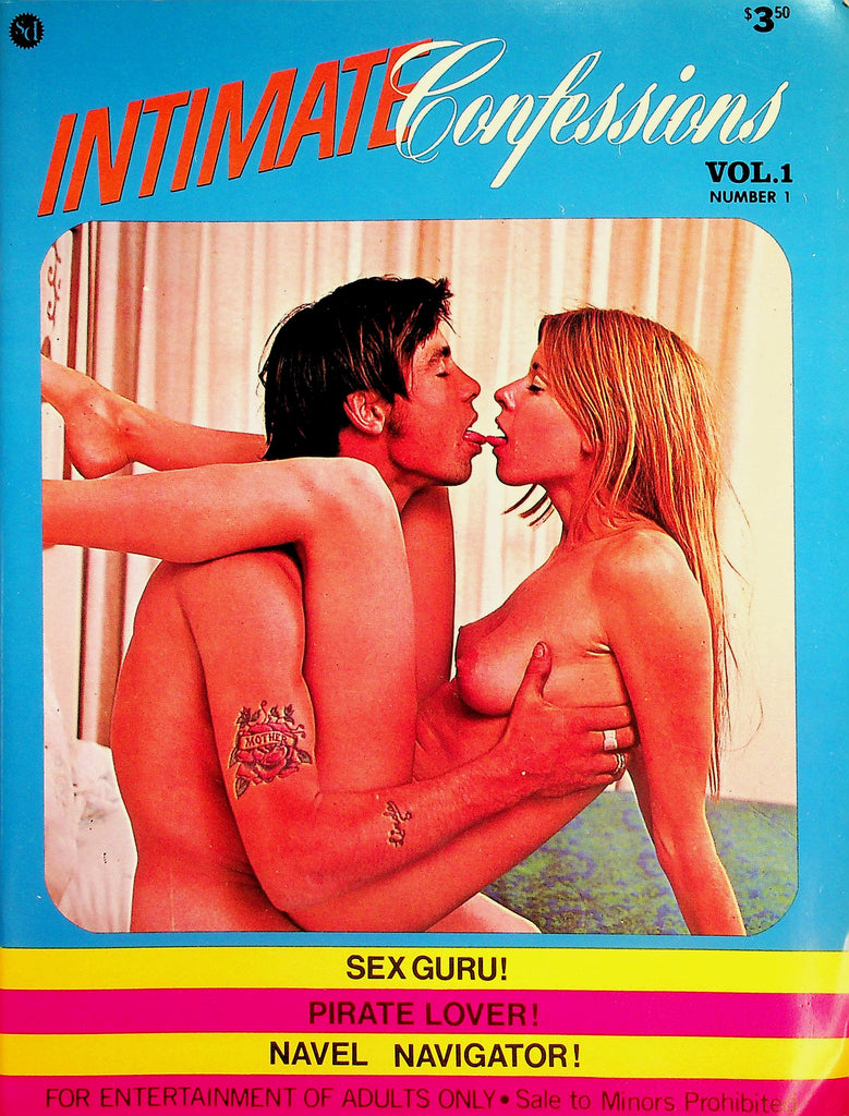 Intimate Confessions Magazine  Sex Guru! Pirate Lover! Navel Navigator! vol.1 #1 1970's     070926lmp-GSC