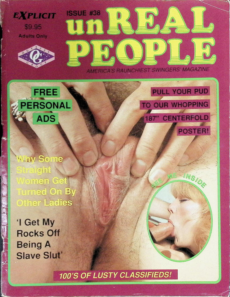 Un Real People Issue #38 America's Raunchiest Swinger's Magazine 1980's Slave Slut 091426LLP