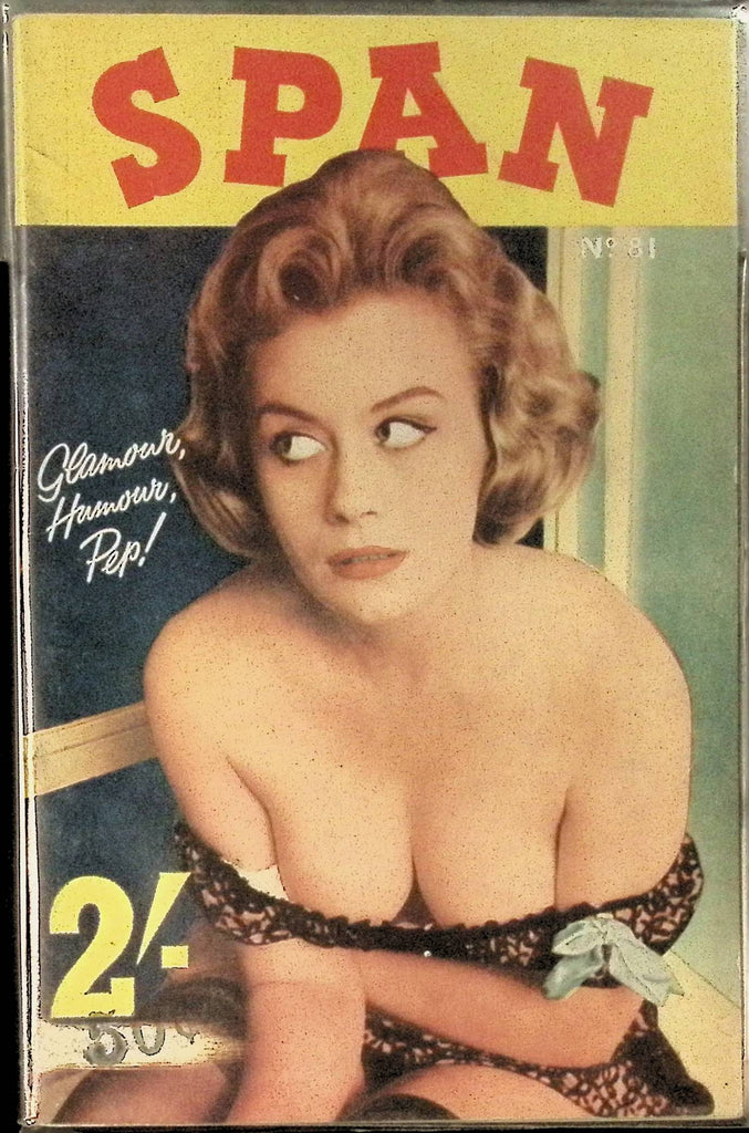Span #81 Glamour Magazine for Men 1960s/70s Digest Sized Beautiful Pin-Up Girls 102325AMP