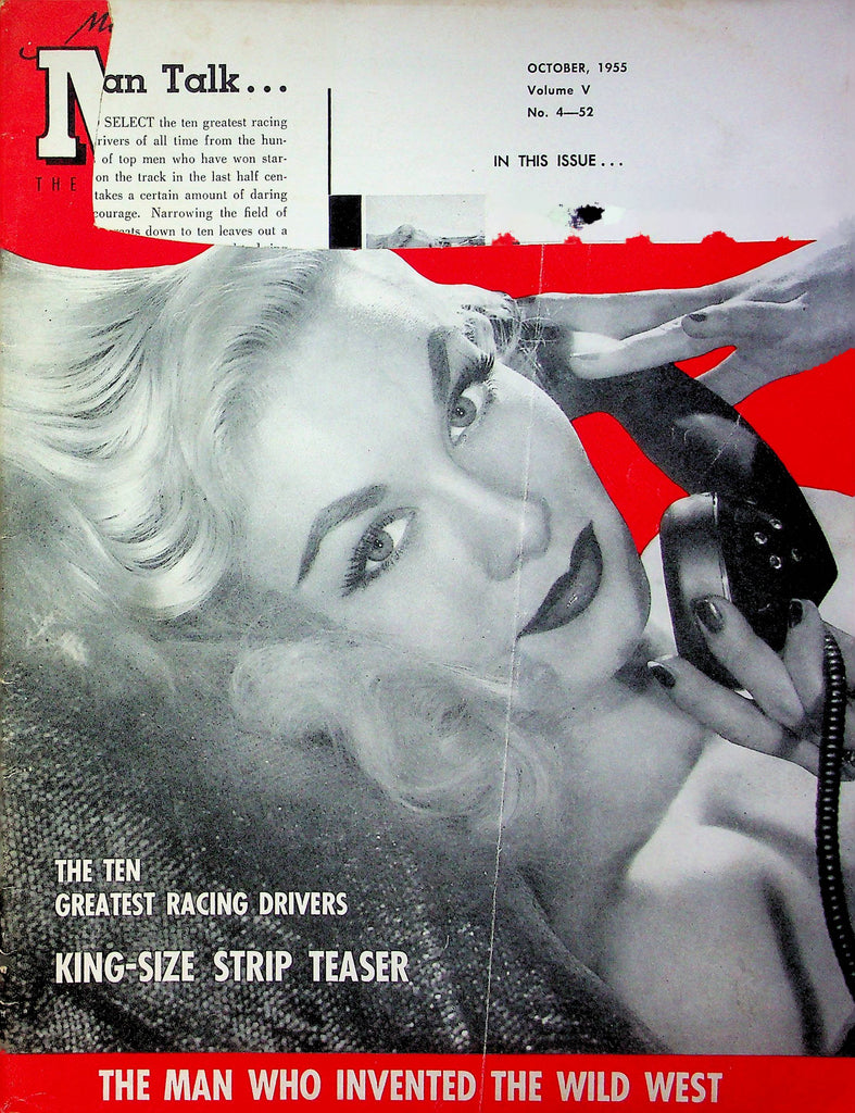 Modern Man Magazine 10 Greatest Racing Drivers October 1955 good reading copy 062323RP