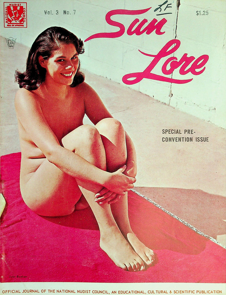 Sun Lore Nudist Magazine  Special Pre Convention Issue / Those Talented Nudists vol.3 #7  July 1966   071426lmp-GSC