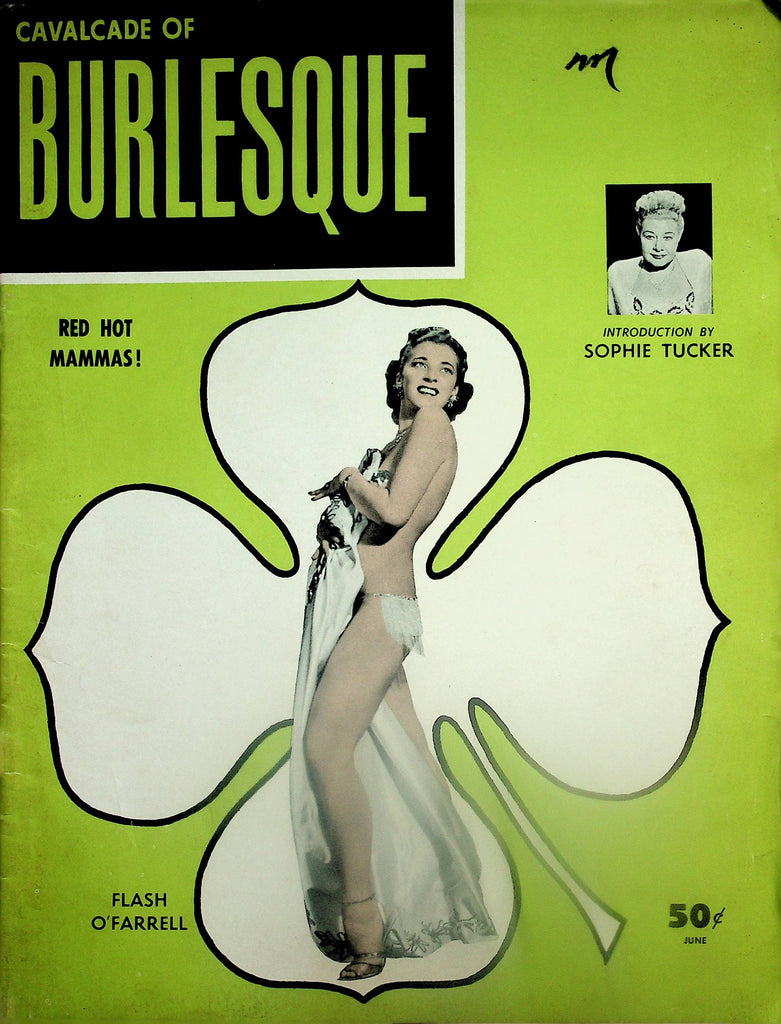 Cavalcade Of Burlesque Magazine  Covergirl Flash O'Farrell  June 1953    091625lm-p