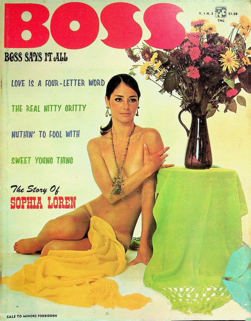 Boss Magazine   The Story Of Sophia Loren / Sweet Young' Thing  vol.1 #3 1969    091626lmp-GSC