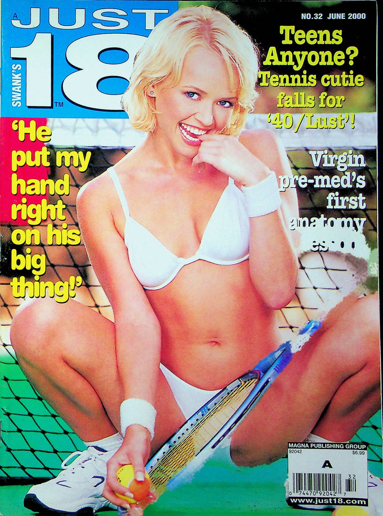 Swank's Just 18 Magazine Tennis Cutie & Pre-Med Fantasy No.32 June 2000 061923RP