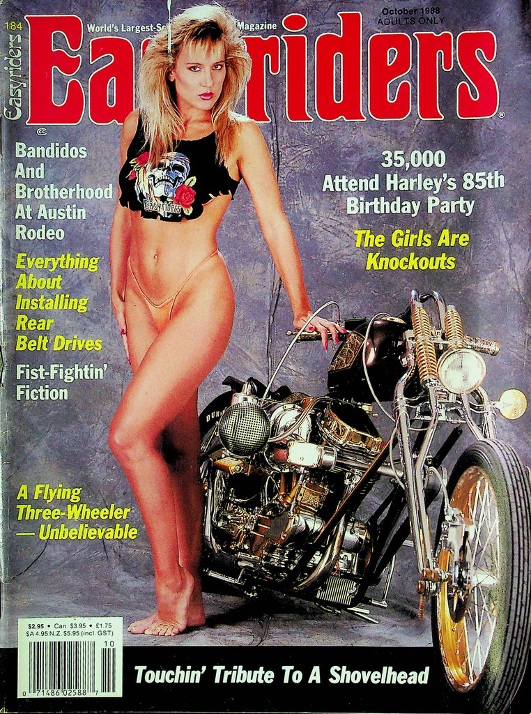Easyriders Men's Motorcycle Magazine Harley's 85th Birthday Party October 1988 081424RP