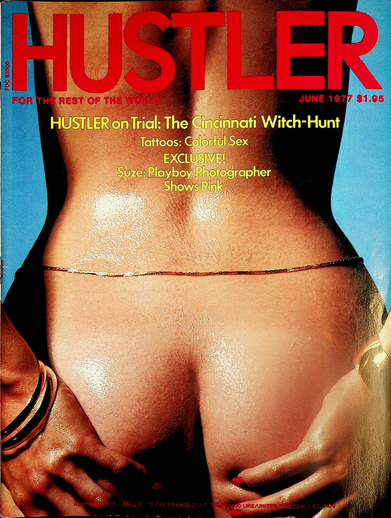 Hustler Magazine  Cincinnati With-Hunt / Suze Playboy Photographer Shows Pink  June 1977   110924lm-p2