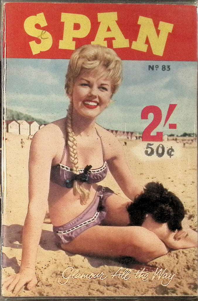 Span #83 Glamour Magazine for Men 1960s/70s Digest Sized Beautiful Pin-Up Girls 102325AMP