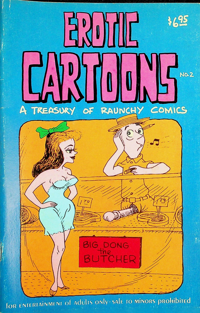 Erotic Cartoons Book  Raunch Comics: Beetle Belly, Cock Tales For Two, Wanda Fat Lips and More! #2 1970's     093026lmp-GSC
