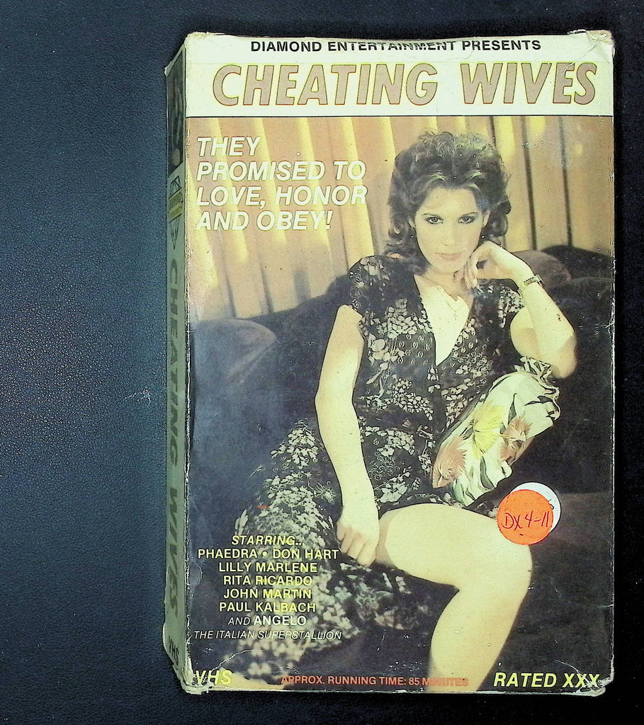 Cheating Wives Diamond Entertainment VHS 1989 Lilly Marlene Rita Ricardo 061625DMVHS2