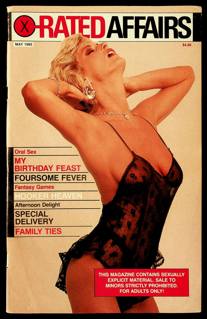 X Rated Affairs Adult Magazine May 1985 My Birthday Feast 091126HRP2-49