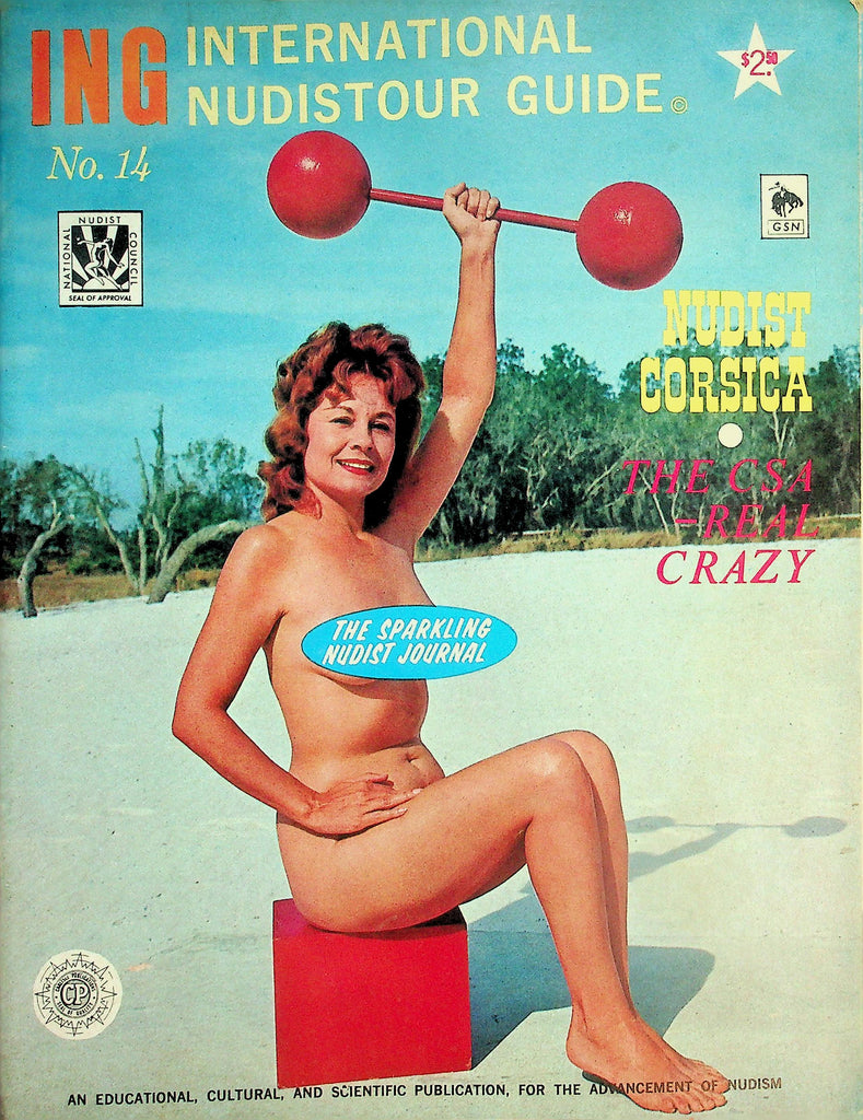 ING International Nudistor Guide Magazine  Nudist Corsica / Inside Europe  #14 1960's  070626lmp-GSC