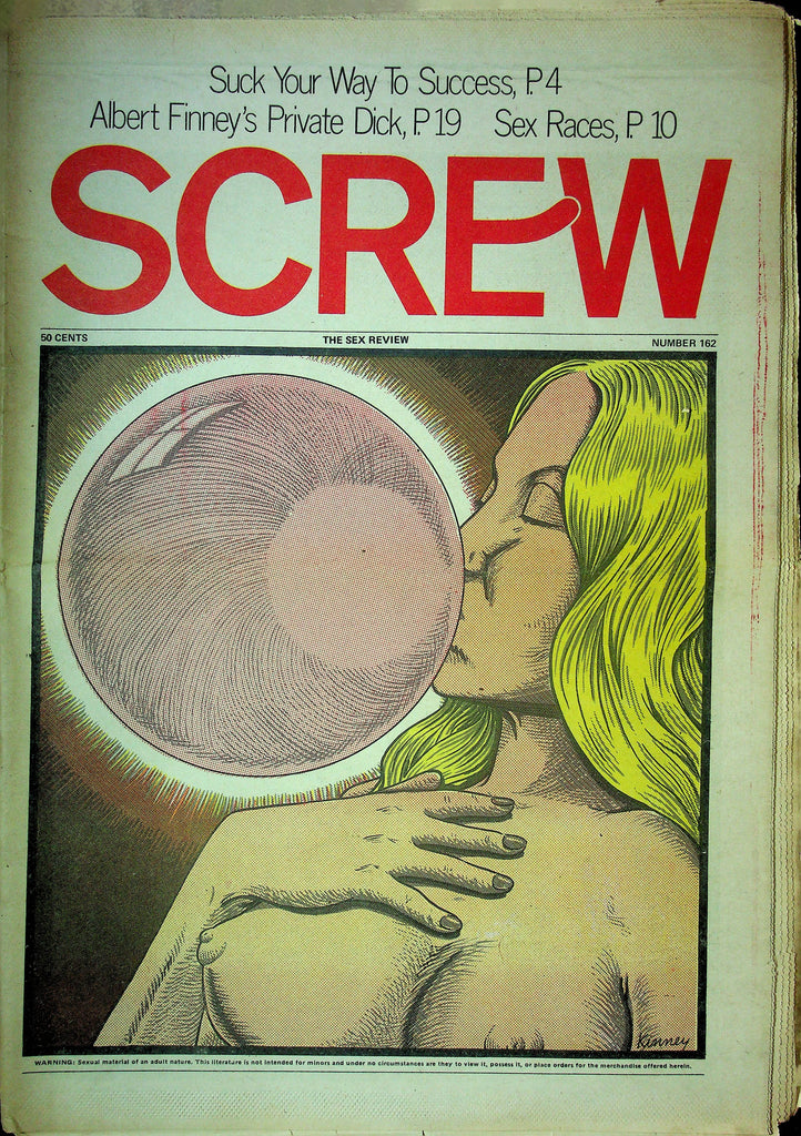 Screw Men's Newspaper Albert Finney April 10 1972 No.162 061124OSRP