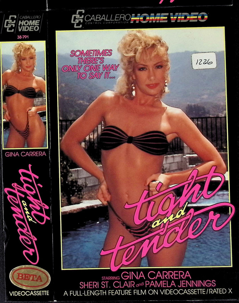 Tight and Tender with Gina Carrera Sheri St. Clair Pamela Jennings Adult VHS Caballero Home Video 051226AKVHS2