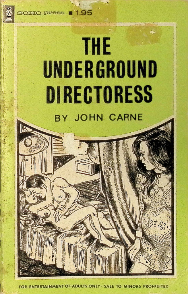 The Underground Directoress by John Carne 1974 Soho Press Adult Paperback Novel 082925AMP