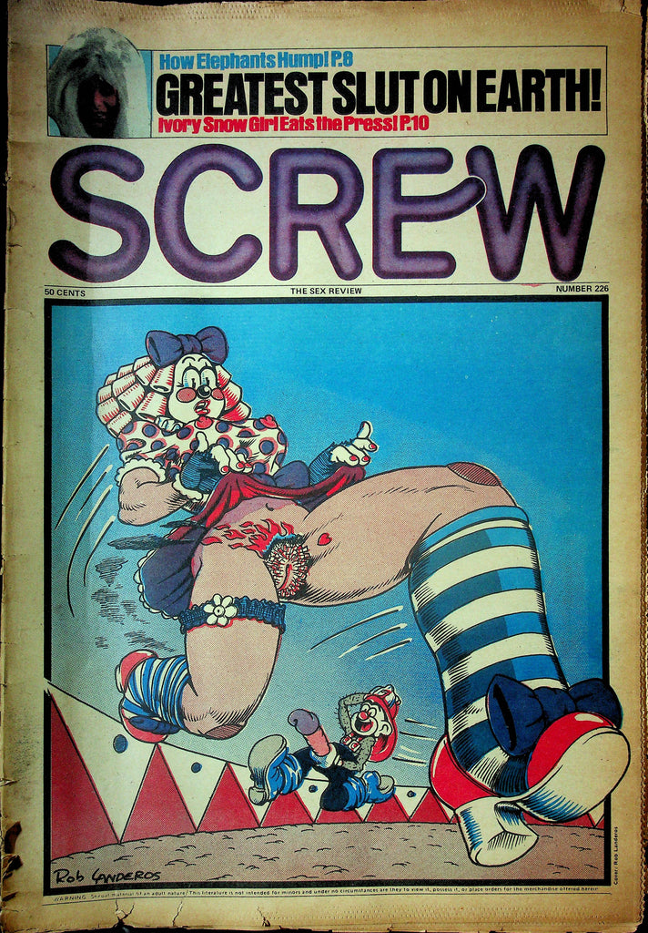 Screw Men's Newspaper Ivory Snow Girl Eats The Press No.226 061224OSRP