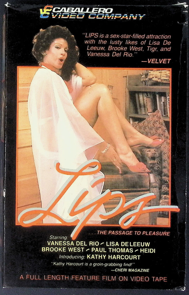 Lips with Vanessa del Rio Lisa de Leeuw Brooke West VHS Caballero Video Company 042226AKVHS2