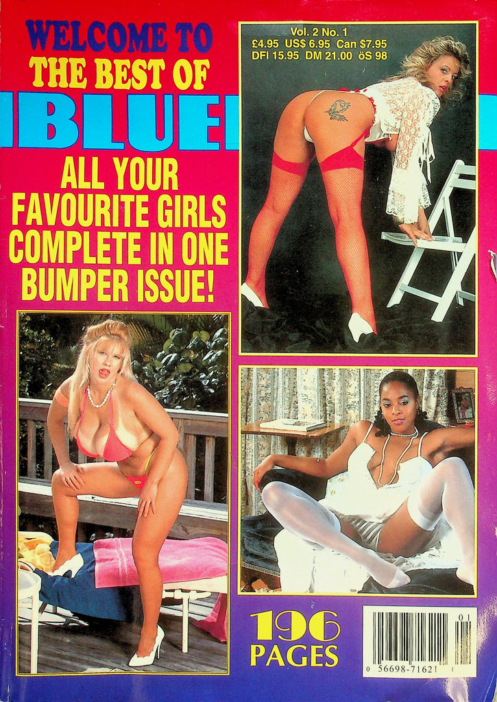 Welcome To The Best Of Blue Magazine  Chloe Vevrier ,Honey Moons & More! 196 Pages!  vol.2 #1  1994  061926lmp-GSC