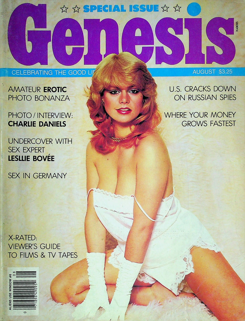 Genesis Men's Magazine Charlie Daniels Interview & Lesllie Bovee August 1982 061724RP
