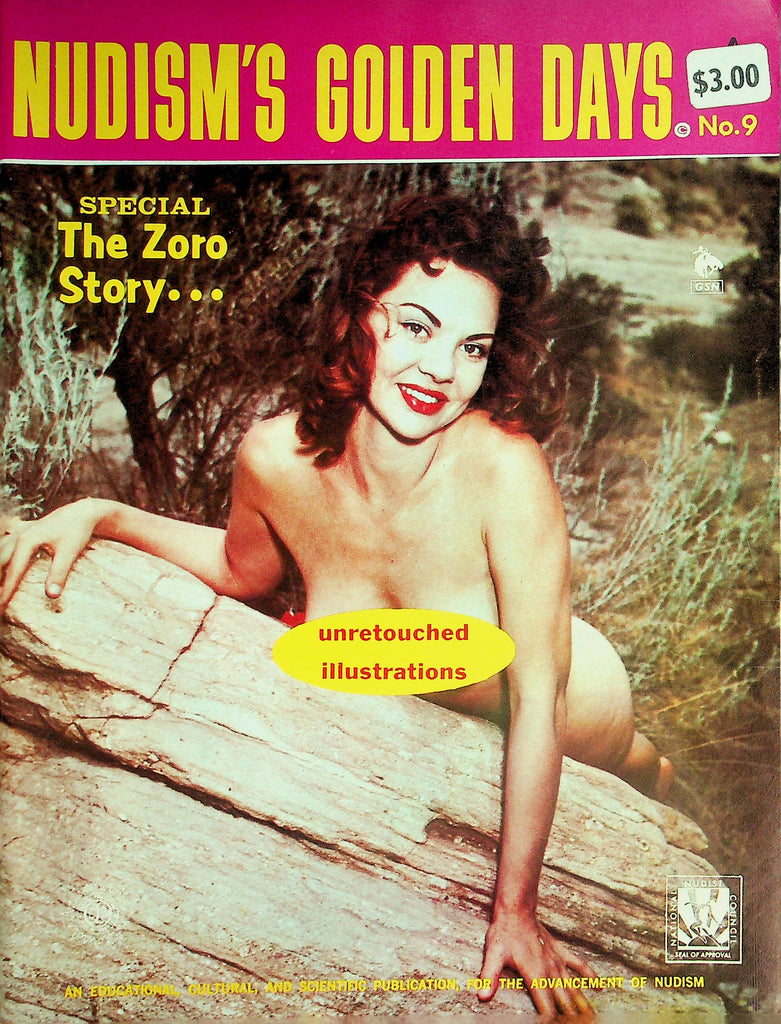 Nudism's Golden Days Magazine   Special The Zoro Story...  #9  1960's     090926lmp-GSC