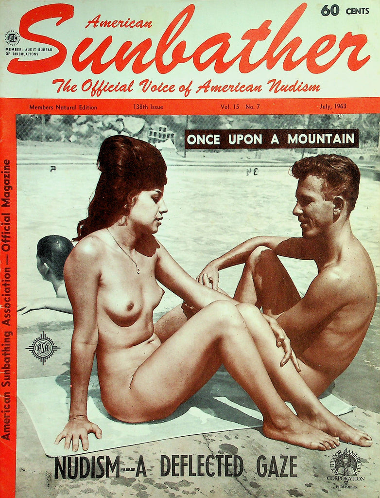 American Sunbather Magazine  Nudism... A Deflected Gaze   July 1963   072226lmp-GSC