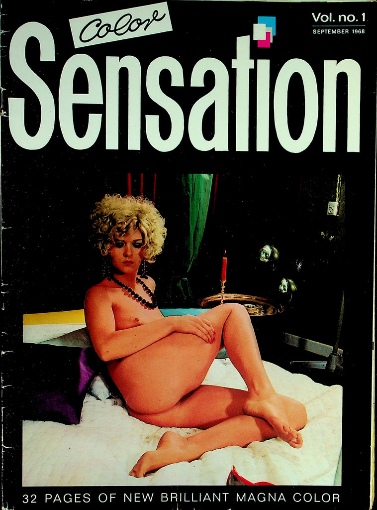 Sensation Digest  Covergirl Eva Lundien / Centerfold Britt Juneson  #1 1968   092826lmp-GSC