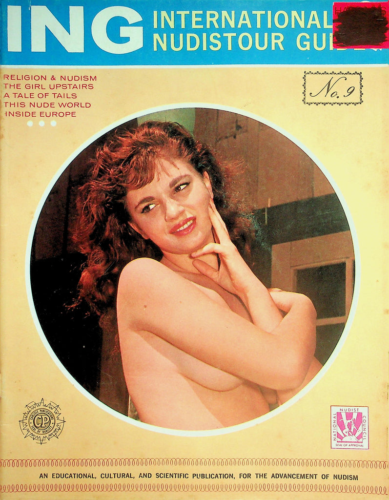 ING International Nudist Tour Guide Magazine  A Tail Of Tails / Nude World Inside Europe   #9  1960's   050726lmp