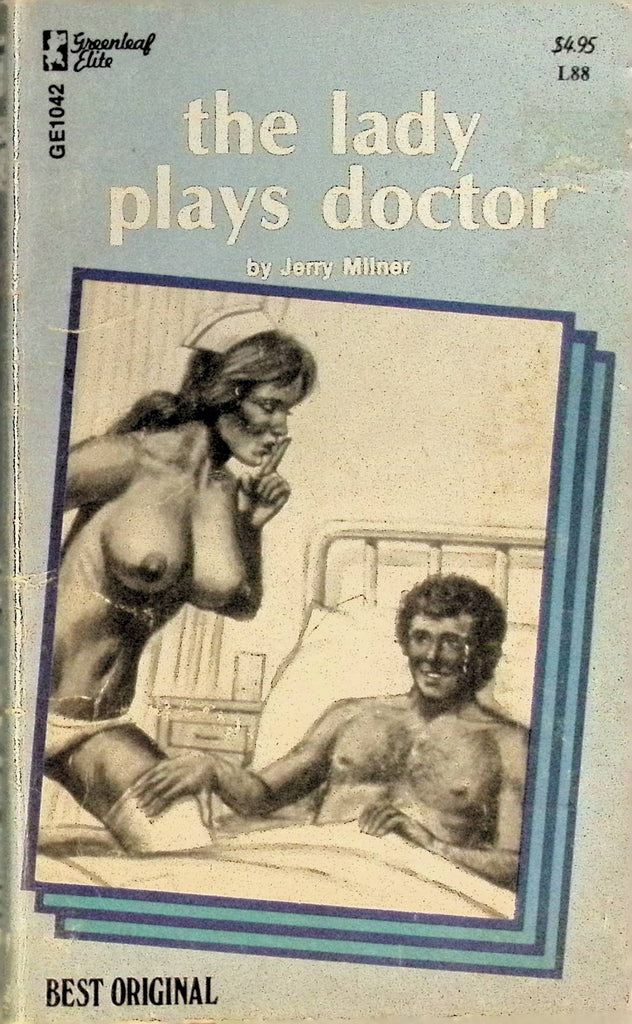 The Lady Plays Doctor by Jerry Miller GE1024 1975 Greenleaf Elite Best Original Adult Paperback Novel 082625AMP