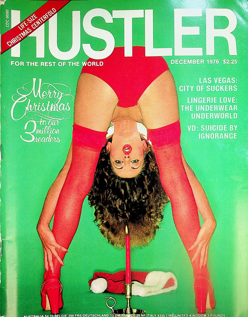 Hustler Magazine  Merry Christmas - w/ Life-Size Centerfold  December 1976   110924lm-p2