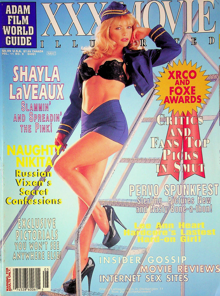 Adam Film World Guide XXX Movie Illustrated Magazine Shayla LaVeaux & Naughty Nikita Vol.11 No.5 050224RP