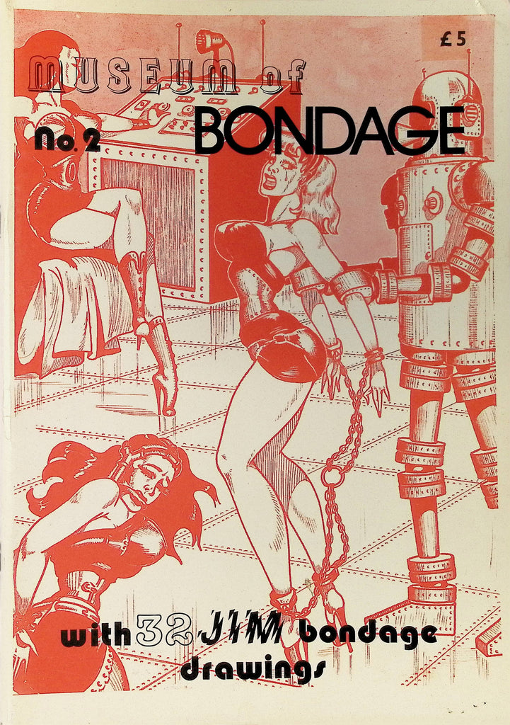 Museum of Bondage #2 32 Jim Bondage Drawings 1970s/80s Illustrated BDSM Bondage Fetish Magazine 100225AMP