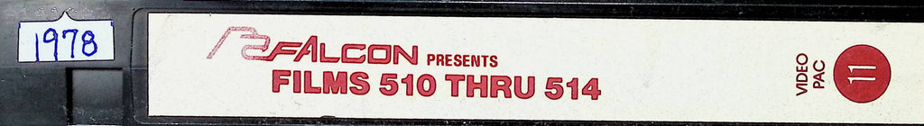 Films 510 thru 514 Workmen's Compensation 1978 Falcon Gay Male VHS 100124AMPVHS