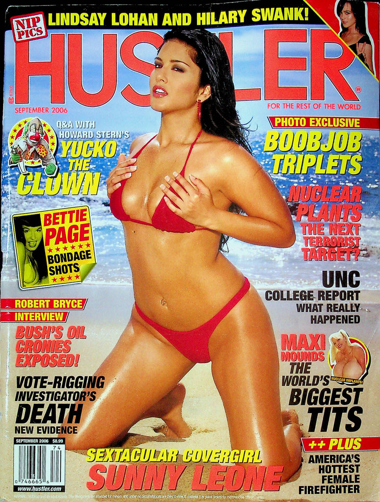 Hustler Magazine Sunny Leone & Robert Bryce Interview September 2006 102924RP