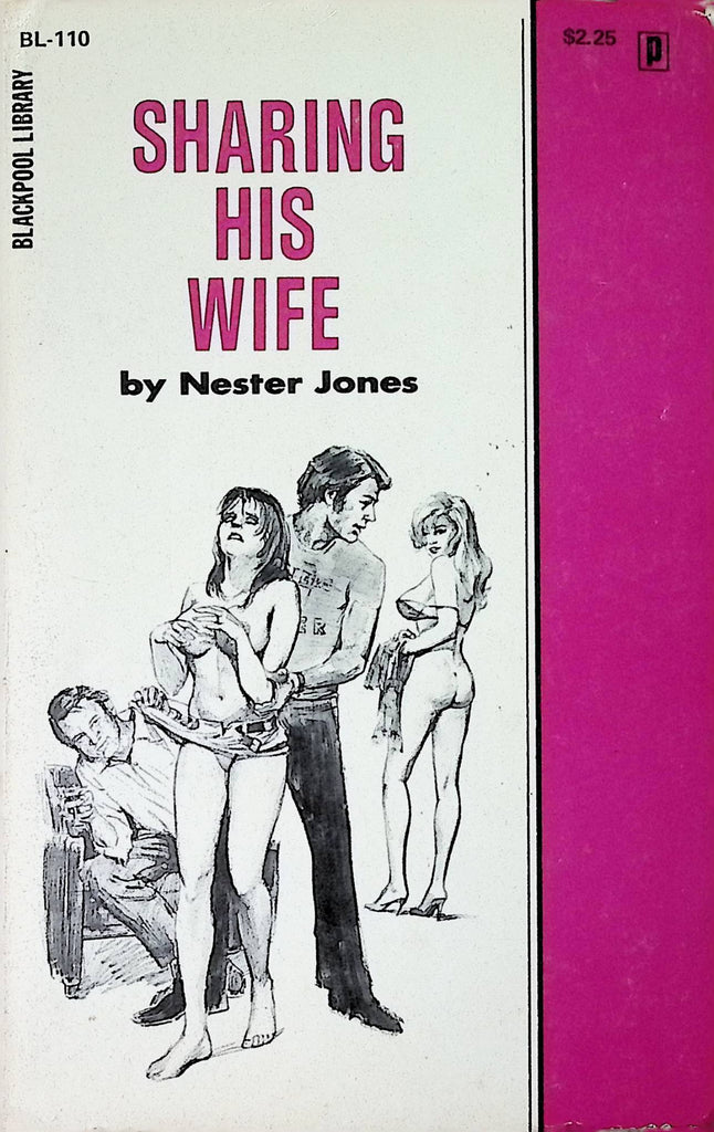 Sharing his Wife by Nester Jones BL-110 1974 Blackpool Library Adult Paperback Novel -111824AMP