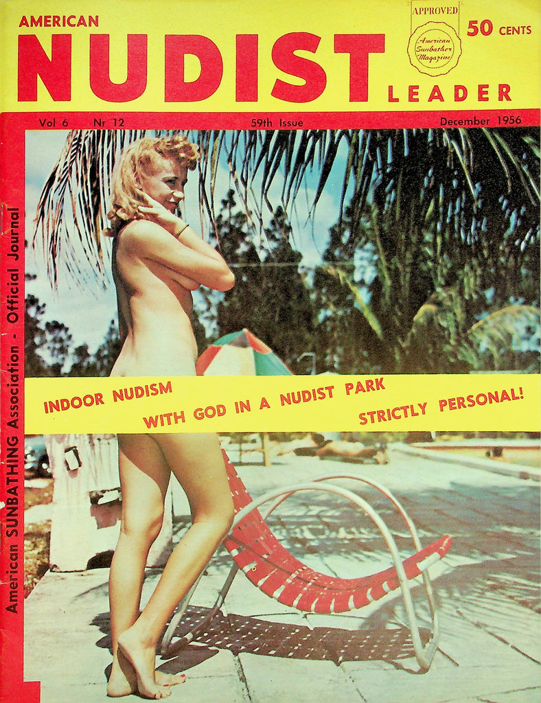 American Nudist  Leader Magazine  Indoor Nudism / With God In A Nudist Park  December 1956     012426lmp