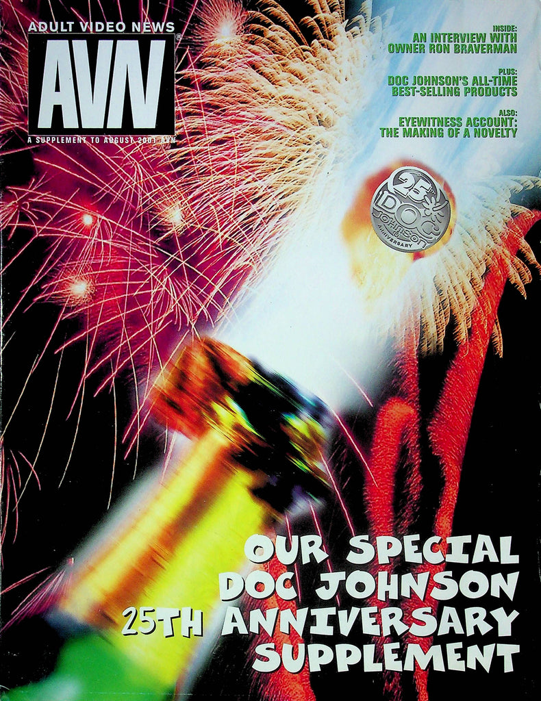 Adult Video News Magazine Doc Johnson 25th Anniversary Supplement August 2001 052824RP2