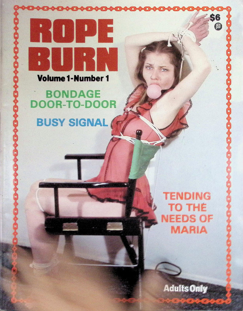 Rope Burn Magazine Vol 1 #1 1982 Bondage Door-to-Door  100526LLP