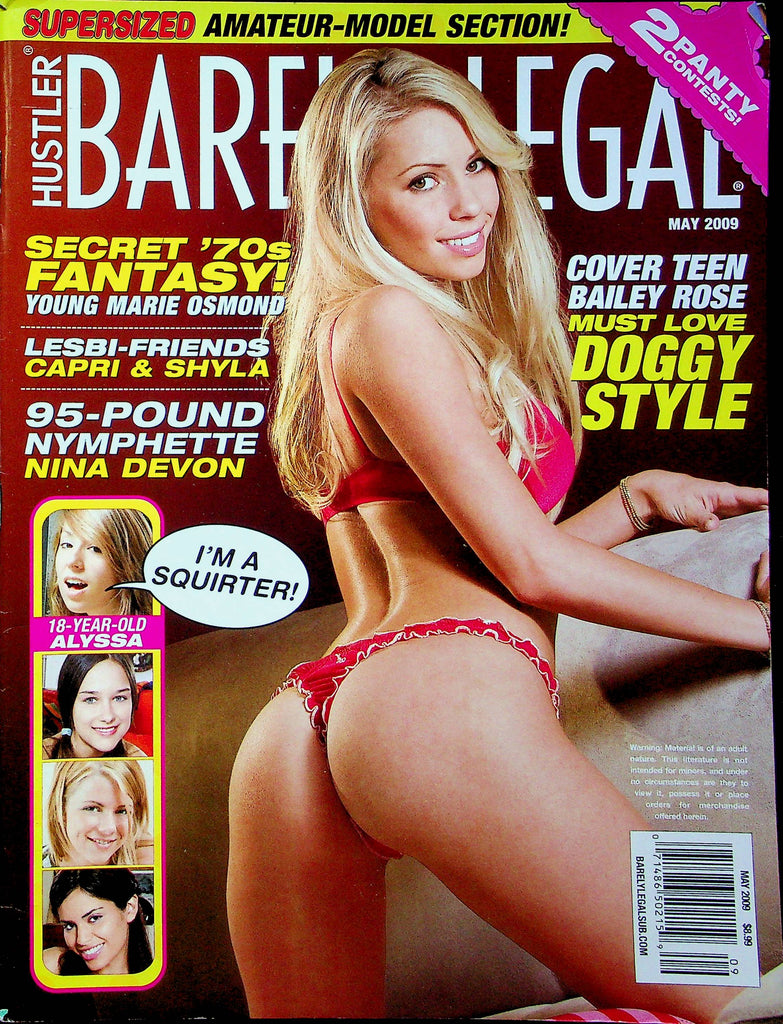 Hustler Barely Legal Magazine Bailey Rose & Capri & Shyla May 2009 051823RP