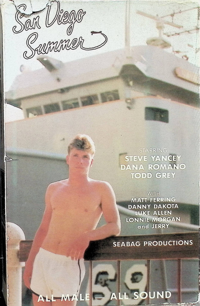 San Diego Summer Seabag Productions Steve Yancey Dana Romano 1985 Gay Male VHS 091924AMPVHS2