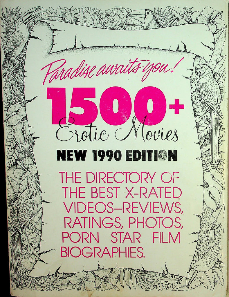 Paradise Awaits You! 1500+ Erotic Movies 1990 Edition 3 in One! Adam Directory Of Adult Films 1988, 1989 and 1999     082826lmp-GSC