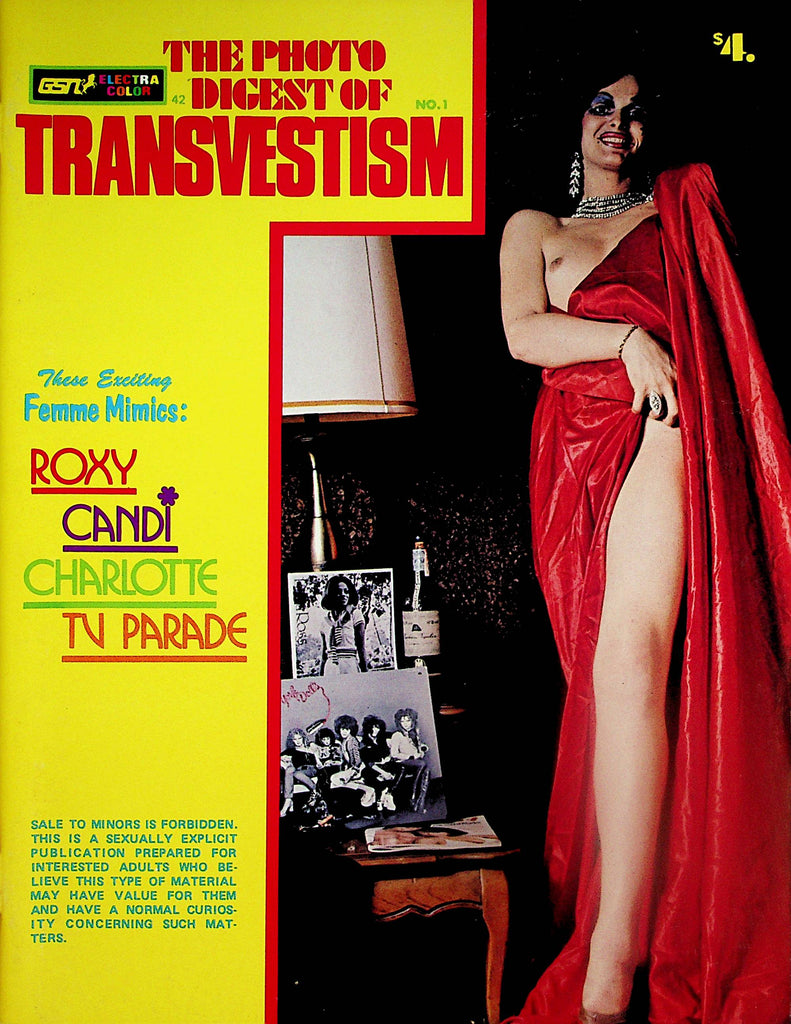 The Photo Digest Of Transvestism   Femme Mimics: Roxy, Candi, Charlotte  #1  1970's    052424lm-p2