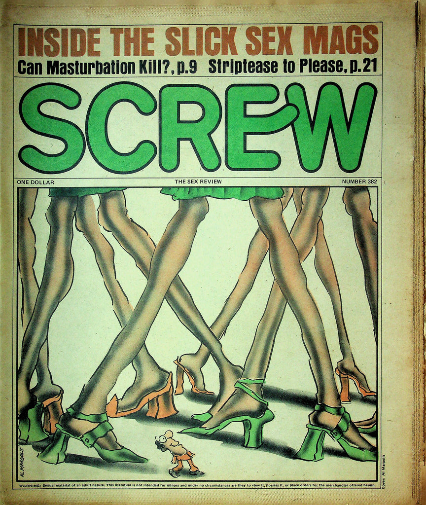 Screw Men's Newspaper Inside The Slick Sex Mags No.382 June 28 1976 061224OSRP