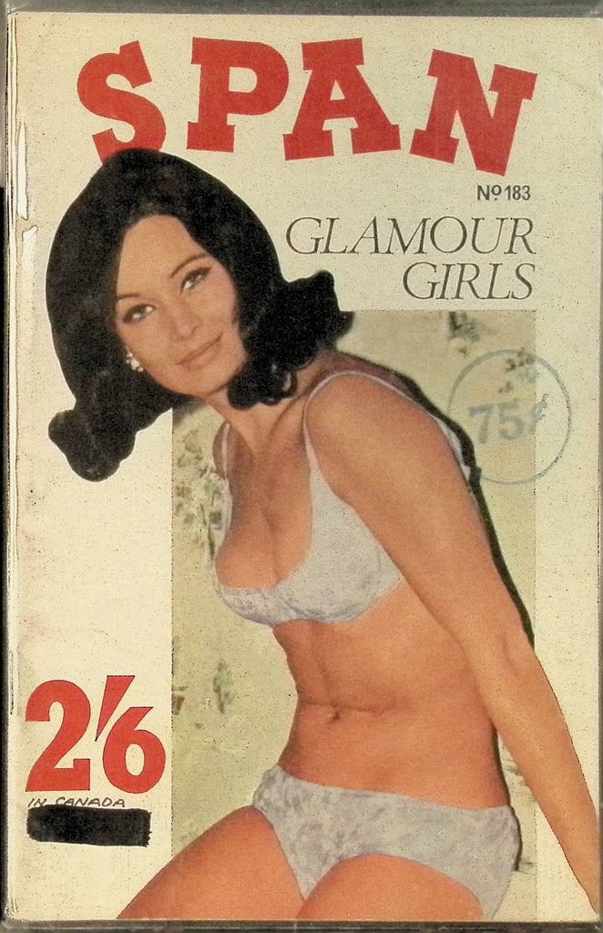 Span #183 Glamour Magazine for Men 1960s/70s Digest Sized Beautiful Pin-Up Girls 102325AMP
