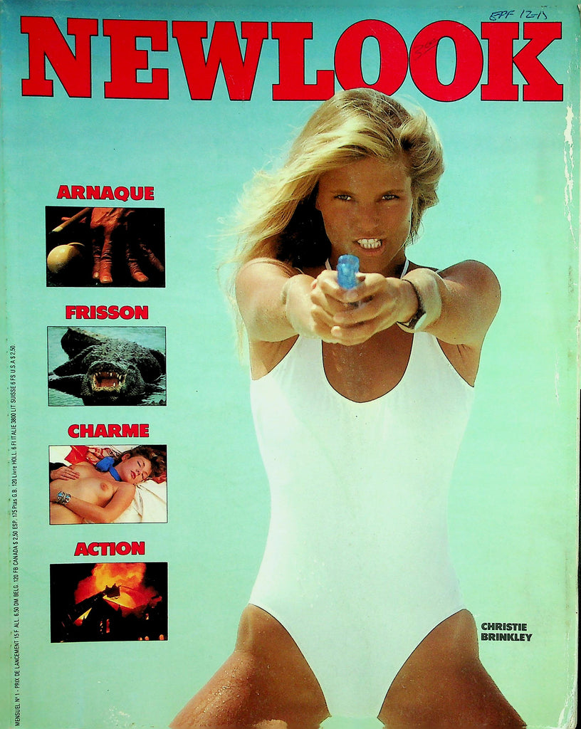 Newlook French International Magazine  Covergirl Christie Brinkley #1  August 1983  013126lmp